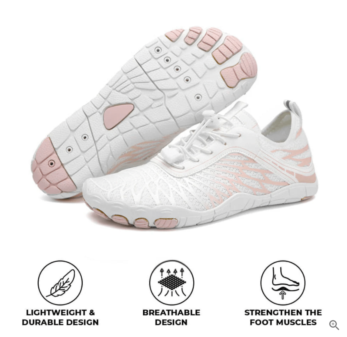 UltraGrip - Orthopedic Supportive & Anti - Slip Barefoot Shoe (Unisex) - AERO QOMFORT