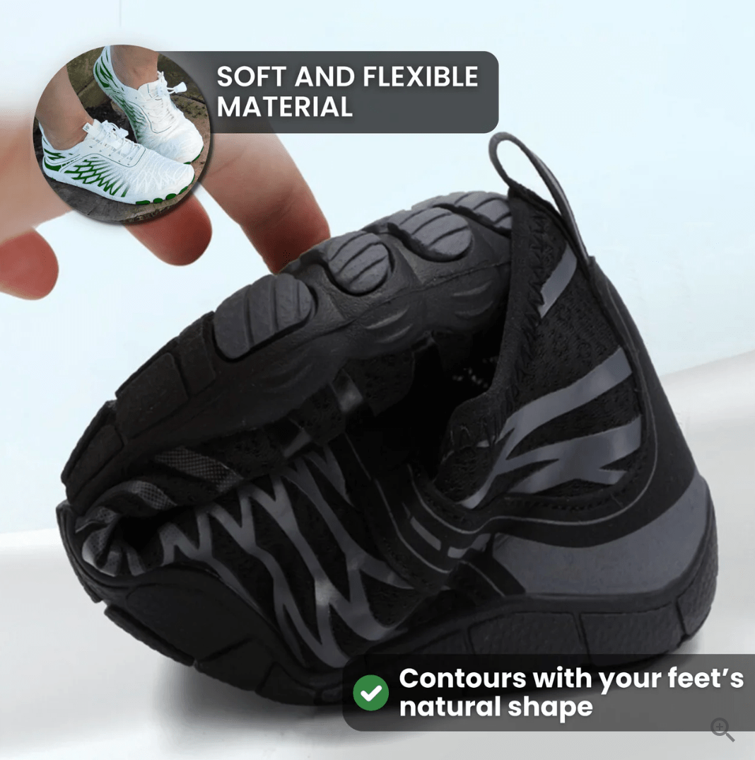 UltraGrip - Orthopedic Supportive & Anti - Slip Barefoot Shoe (Unisex) - AERO QOMFORT